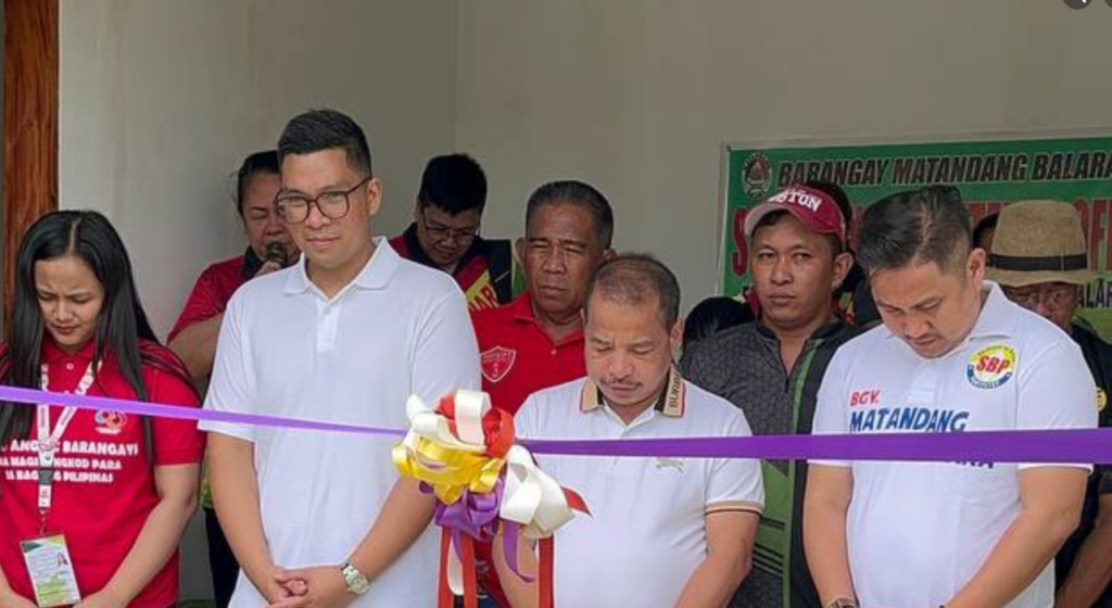 PB Allan Franza at the inauguration of the Bagong Brgy. Satellite Office."